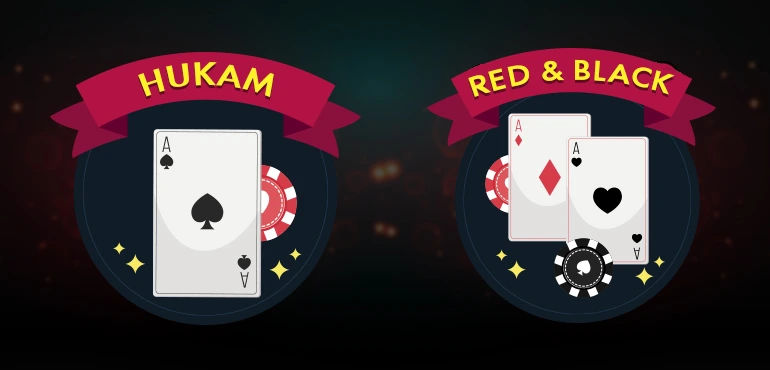 Teen Patti Master कार्ड विविधता - हुकम और लाल और काला